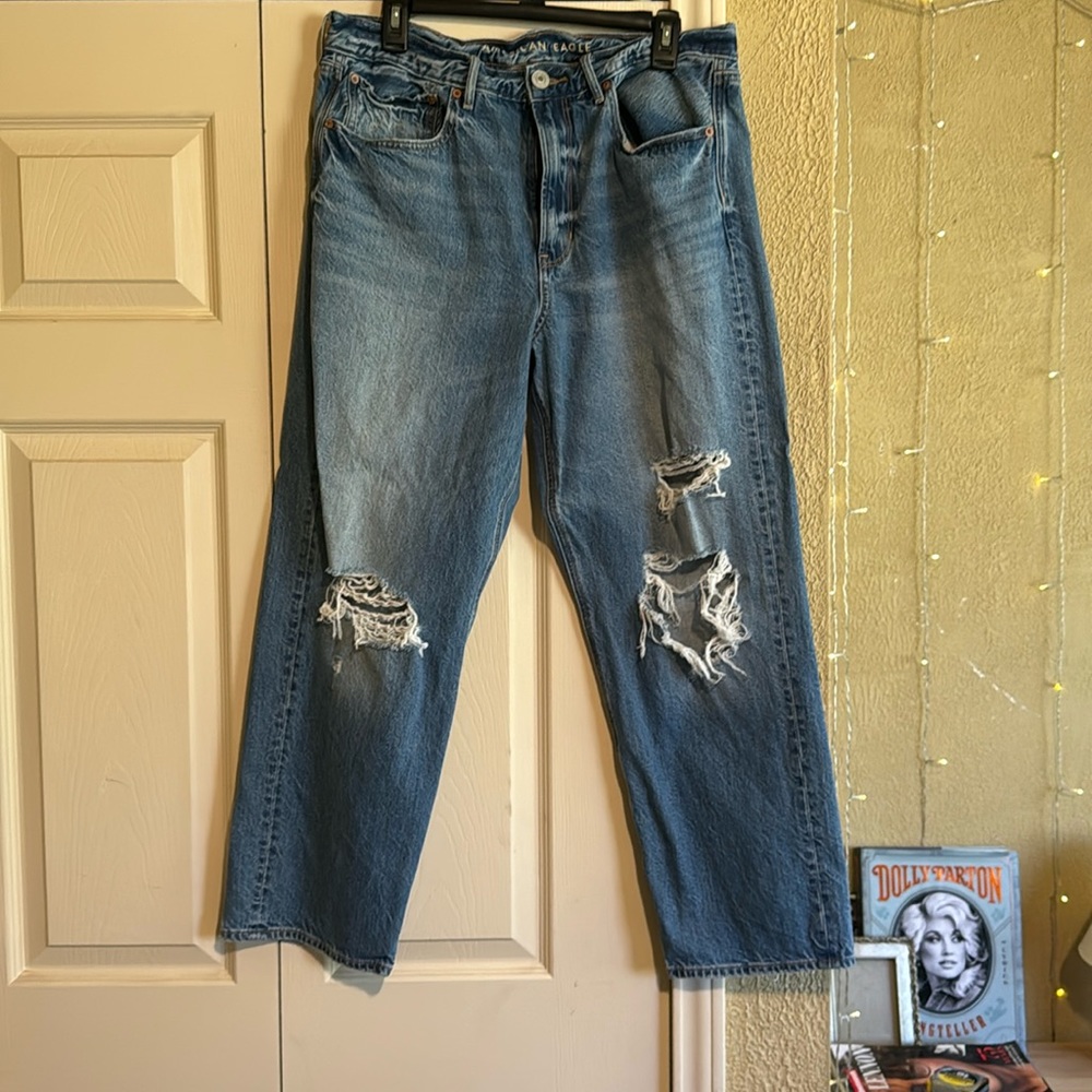 AMERICAN EAGLE SIZE 12 90S BOYFRIEND JEANS EXCELLENT CONDITION